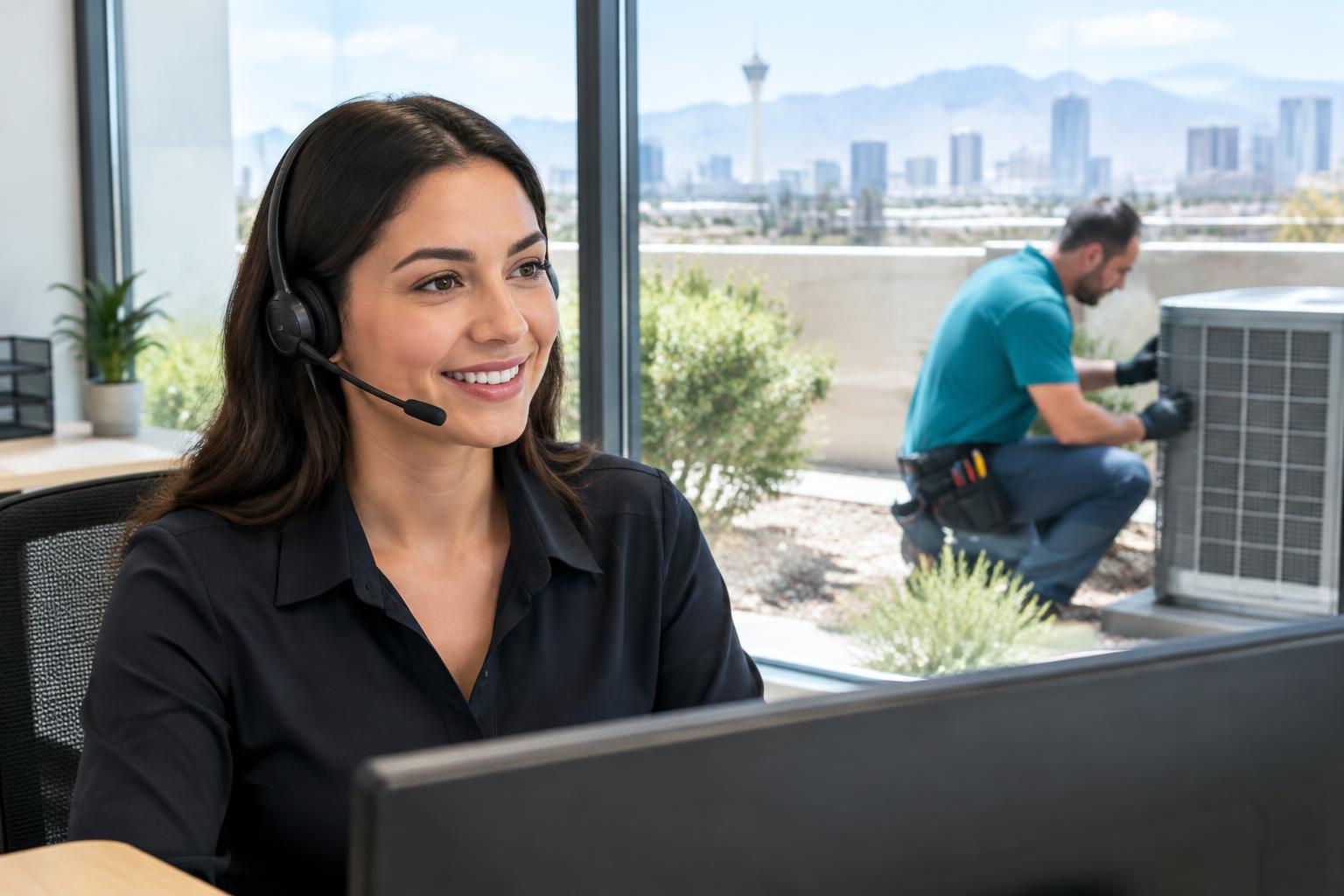 Professional dispatcher and HVAC technician serving local homes